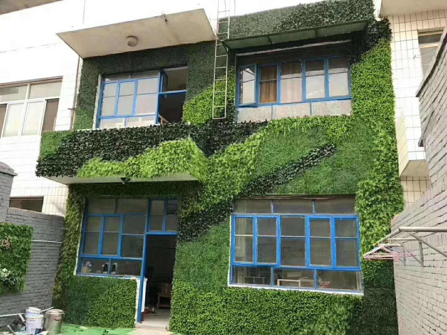 室外抗老化仿真植物墙十余种颜色外墙绿植装饰