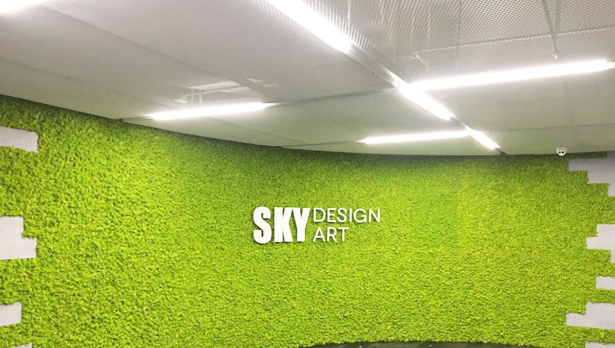 苔藓墙—集观赏价值与生物特征一体的软装元素